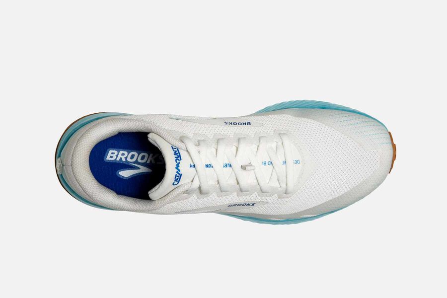 Brooks Running Shoes - Catamount Trail Womens - White/Blue - BNY-783094